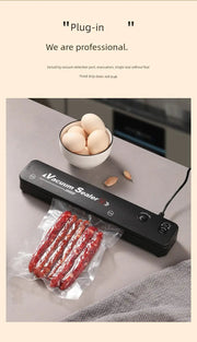 Vacuum Packaging Machine Small Household Sealing Machine Sealed Fresh - Keeping Vacuator Automatic Pressing Sealing Machine - Lacatang Shop
