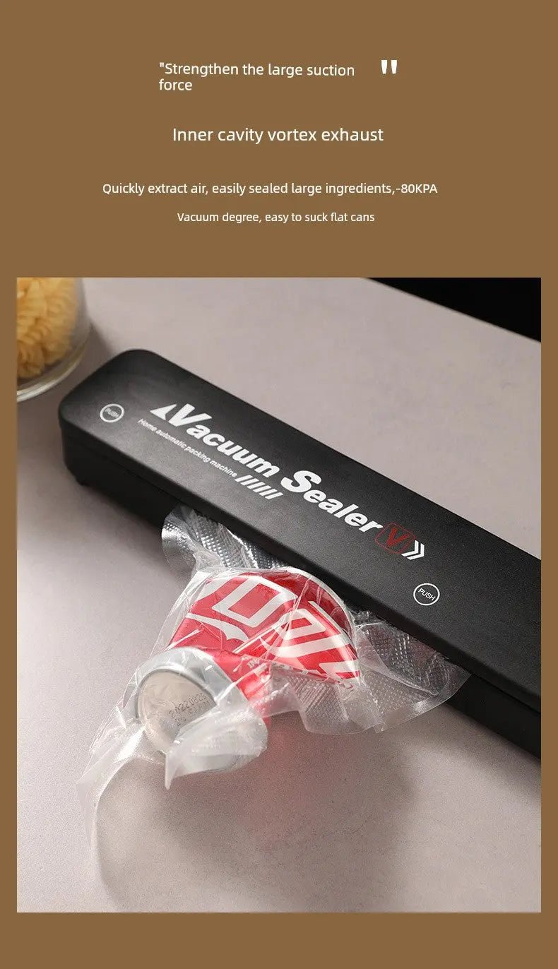 Vacuum Packaging Machine Small Household Sealing Machine Sealed Fresh - Keeping Vacuator Automatic Pressing Sealing Machine - Lacatang Shop