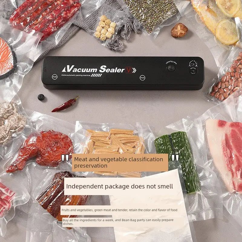 Vacuum Packaging Machine Small Household Sealing Machine Sealed Fresh - Keeping Vacuator Automatic Pressing Sealing Machine - Lacatang Shop