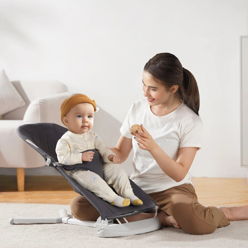 VEVOR Baby Bouncer Folding Bouncer Seat Chair for Babies with 2 Reclining Angles - Lacatang Shop