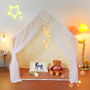 VEVOR Kids Play Tent, Kids Tent for Kids 1 - 5 Years Old, Toddler Tent with Mat and Tent Lamp, Tent for Kids with Windows for Indoor and Outdoor, Yurt Tent for Boys and Girls, Beige - Lacatang Shop