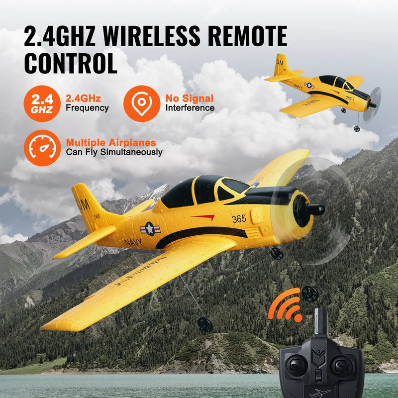 VEVOR RC Airplane Trainer Aircraft EPP Foam RC Plane Toy 2.4 Ghz Remote Control - Lacatang Shop