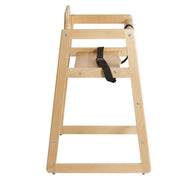 VEVOR Wooden High Chair for Babies & Toddlers, Double Solid Wood Feeding Chair, Eat & Grow Portable High Chair, Easy to Clean Baby Booster Seat, Compact Toddler Chair, Natural - Lacatang Shop