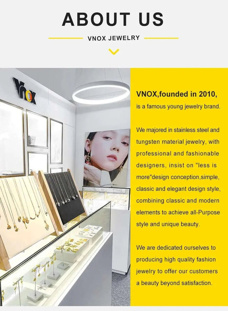 Vnox 2022 New Trendy Envelope Necklaces for Women Girls Jewelry, Gold Color Stainless Steel Email Pendant Collar Keepsake Gifts - Lacatang Shop