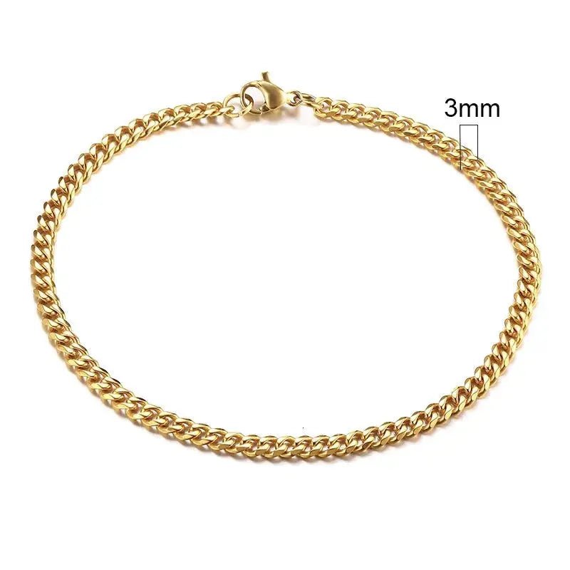Vnox 3 - 11mm Chunky Miami Curb Chain Bracelet for Men, Stainless Steel Cuban Link Chain Wristband Classic Punk Heavy Male Jewelry - Lacatang Shop