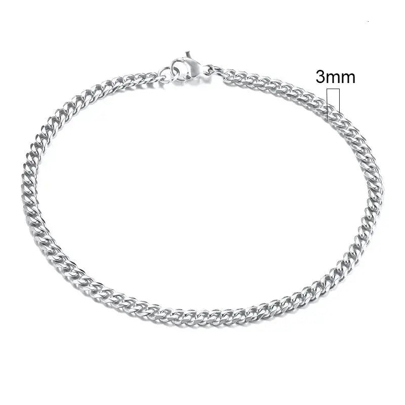 Vnox 3 - 11mm Chunky Miami Curb Chain Bracelet for Men, Stainless Steel Cuban Link Chain Wristband Classic Punk Heavy Male Jewelry - Lacatang Shop