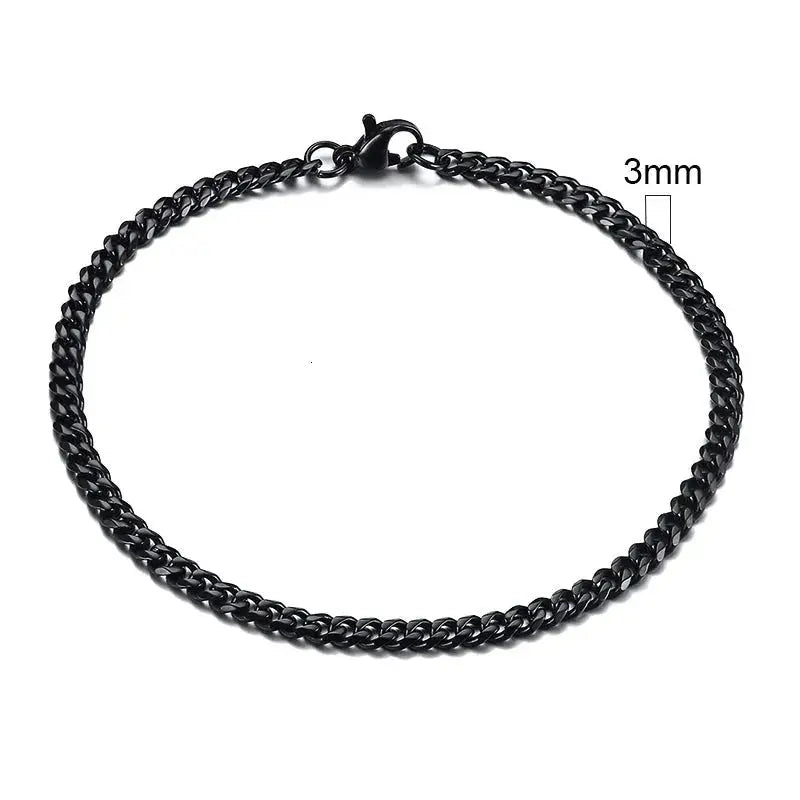 Vnox 3 - 11mm Chunky Miami Curb Chain Bracelet for Men, Stainless Steel Cuban Link Chain Wristband Classic Punk Heavy Male Jewelry - Lacatang Shop