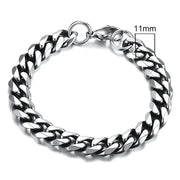 Vnox 3 - 11mm Chunky Miami Curb Chain Bracelet for Men, Stainless Steel Cuban Link Chain Wristband Classic Punk Heavy Male Jewelry - Lacatang Shop