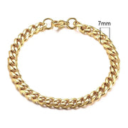Vnox 3 - 11mm Chunky Miami Curb Chain Bracelet for Men, Stainless Steel Cuban Link Chain Wristband Classic Punk Heavy Male Jewelry - Lacatang Shop