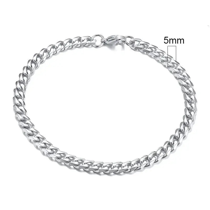 Vnox 3 - 11mm Chunky Miami Curb Chain Bracelet for Men, Stainless Steel Cuban Link Chain Wristband Classic Punk Heavy Male Jewelry - Lacatang Shop