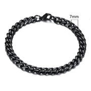 Vnox 3 - 11mm Chunky Miami Curb Chain Bracelet for Men, Stainless Steel Cuban Link Chain Wristband Classic Punk Heavy Male Jewelry - Lacatang Shop