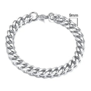 Vnox 3 - 11mm Chunky Miami Curb Chain Bracelet for Men, Stainless Steel Cuban Link Chain Wristband Classic Punk Heavy Male Jewelry - Lacatang Shop