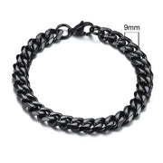 Vnox 3 - 11mm Chunky Miami Curb Chain Bracelet for Men, Stainless Steel Cuban Link Chain Wristband Classic Punk Heavy Male Jewelry - Lacatang Shop