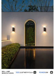 Waterproof LED Outdoor Wall Lamp IP65 Upper Lower Lighting Porch Garden Lamp Indoor Bedroom Bedside Home Decor Wall Light - Lacatang Shop