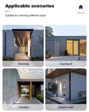 Waterproof LED Outdoor Wall Lamp IP65 Upper Lower Lighting Porch Garden Lamp Indoor Bedroom Bedside Home Decor Wall Light - Lacatang Shop