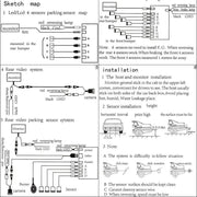 Weatherproof 4 Rear View Car Parking Sensor Reverse Backup Radar Kit with LED Display Monitor car parking system - Lacatang Shop