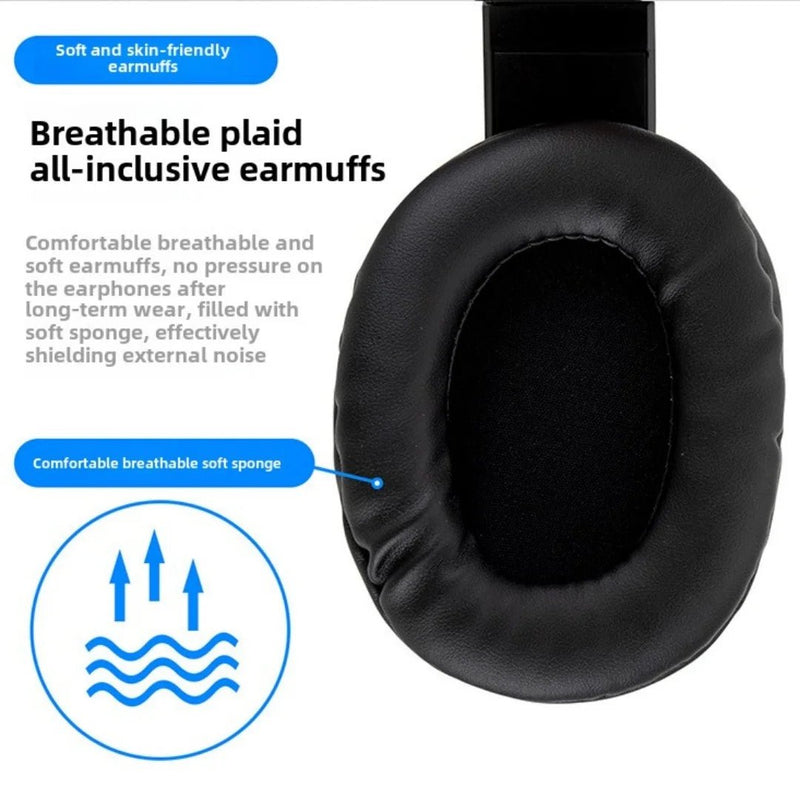 WIFIT wired gaming earphones with 3.5mm jack suitable for computer gaming, PC chatting, and with microphone, plug and play - Lacatang Shop