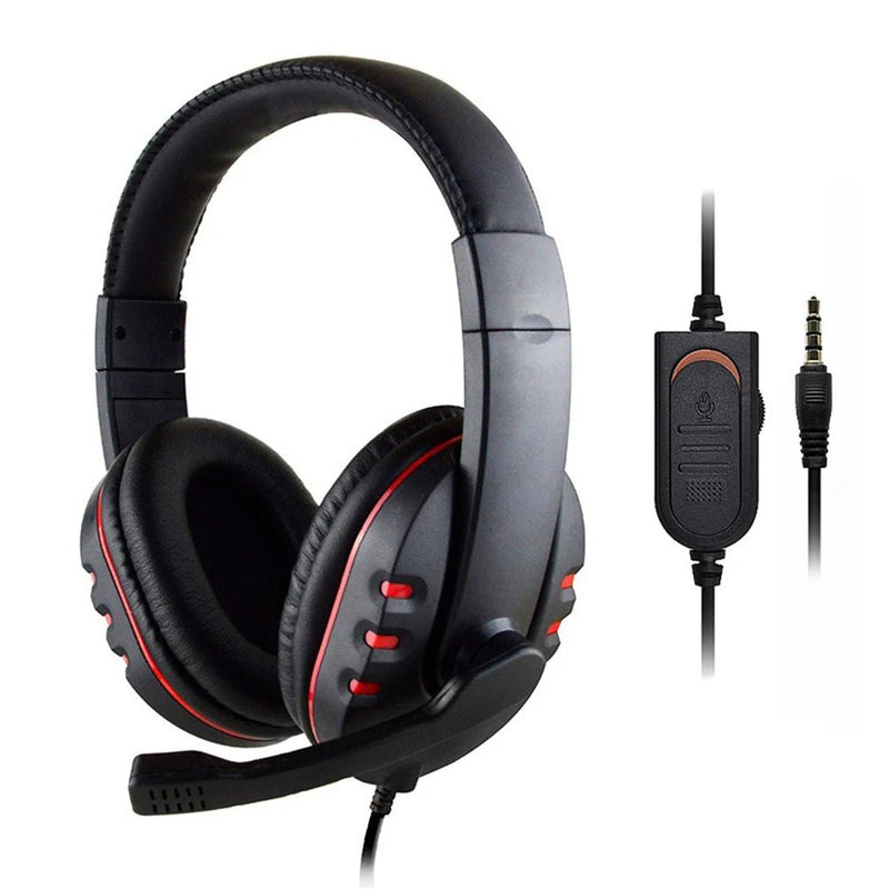 Wired Earphone HiFi Headphones 3.5mm Wired Gamer Headset Deep Bass Over - Ear Headphone with Mic for XBOX ONE/SWITCH - Lacatang Shop