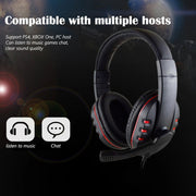 Wired Earphone HiFi Headphones 3.5mm Wired Gamer Headset Deep Bass Over - Ear Headphone with Mic for XBOX ONE/SWITCH - Lacatang Shop