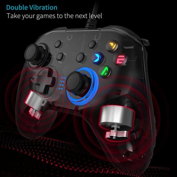 Wired Gaming Controller Joystick Gamepad with Dual - Vibration - Lacatang Shop
