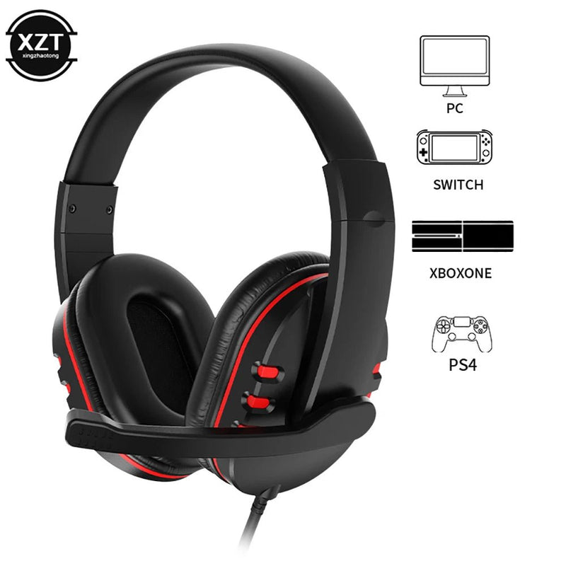 Wired Gaming Headphones Gamer Headset with Microphone For PC Computer Laptop PS4 XBOX ONE Play Station 4 Gaming Earphones - Lacatang Shop
