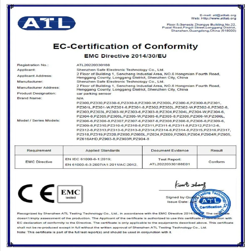 Wireless Car Parking Sensor Set LCD Display 4 Radar Probe 65dB Buzzer Alarm Backup Reversing Parktronic Monitor Detector System - Lacatang Shop