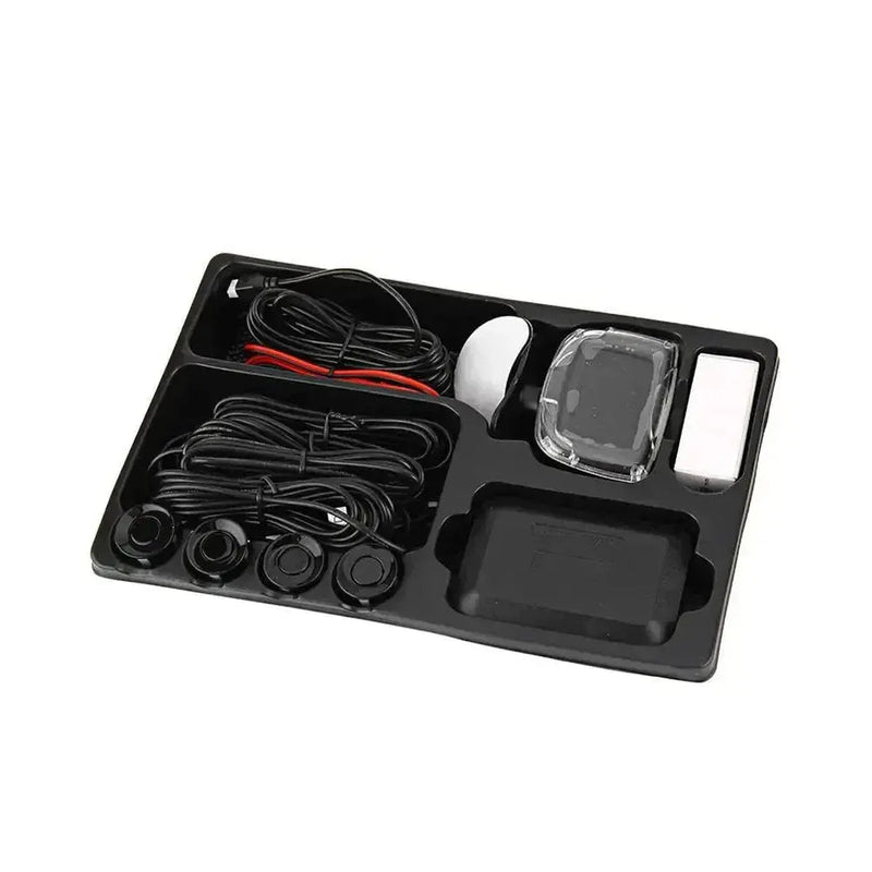 Wireless Car Parking Sensor Set LCD Display 4 Radar Probe 65dB Buzzer Alarm Backup Reversing Parktronic Monitor Detector System - Lacatang Shop