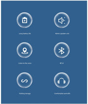 Wireless Headphones Bluetooth 5.0 Stereo Sound Sports Headset Foldable Music Game Earphone Microphone Gradient Color Earbuds New - Lacatang Shop