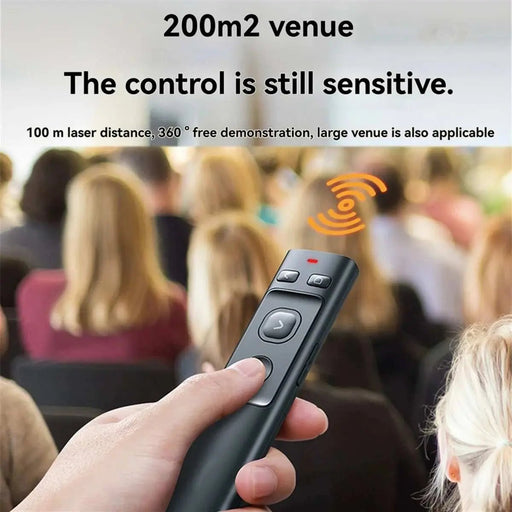 Wireless Presenter Laser Pointer 2.4GHz Type - C Remote Controller PPT Pen for Projector USB Pointer Presenter - Lacatang Shop