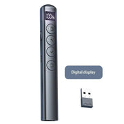 Wireless Presenter Red Laser Page Turning Pen 2.4G Volume Remote Control PPT Presentation USB PowerPoint Pointer Mouse - Lacatang Shop