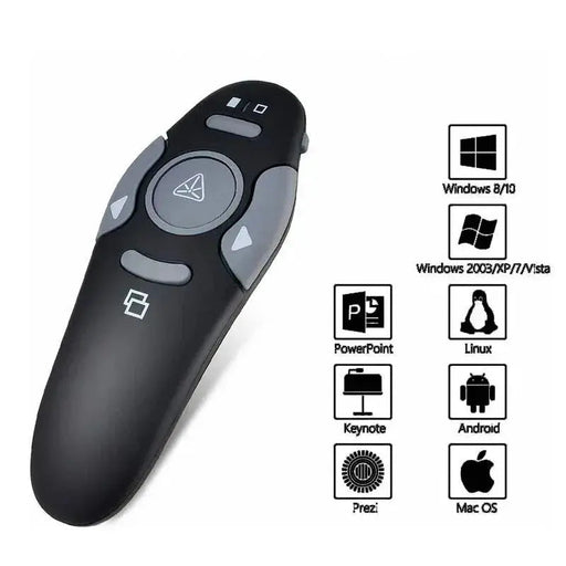 Wireless Red Laser Presenter Pen, Power Pointers, Remote Control, USB, RF, PPT Page Turn, Presentation Powerpoint, 2.4G - Lacatang Shop