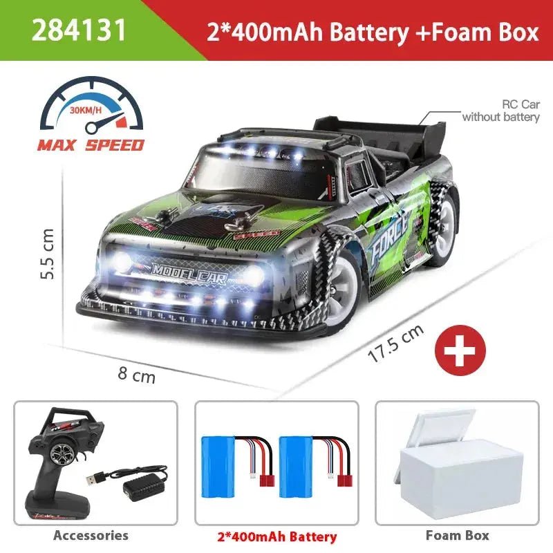 WLtoys 1:28 284131 284161 2.4G High - Speed 4WD Mini RC Racing Car - 30KM/H Remote Control Drift Toy for Kids and Gifts - Lacatang Shop