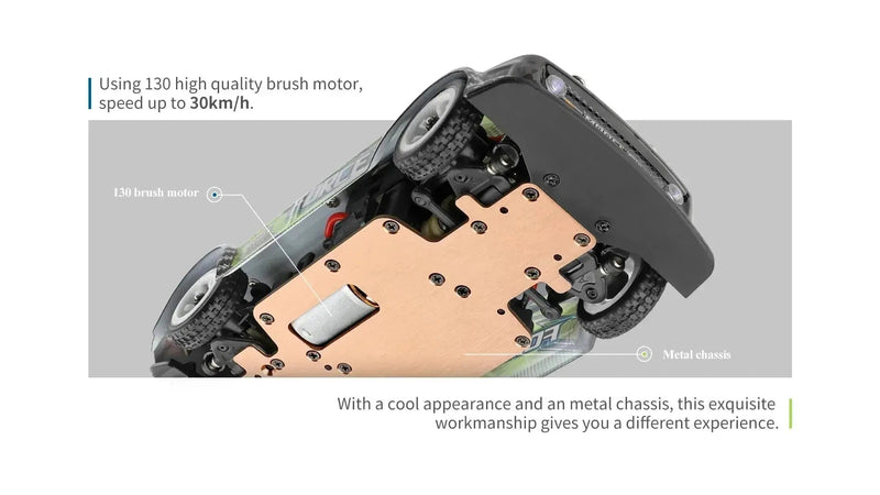 WLtoys 1:28 284131 284161 2.4G High - Speed 4WD Mini RC Racing Car - 30KM/H Remote Control Drift Toy for Kids and Gifts - Lacatang Shop