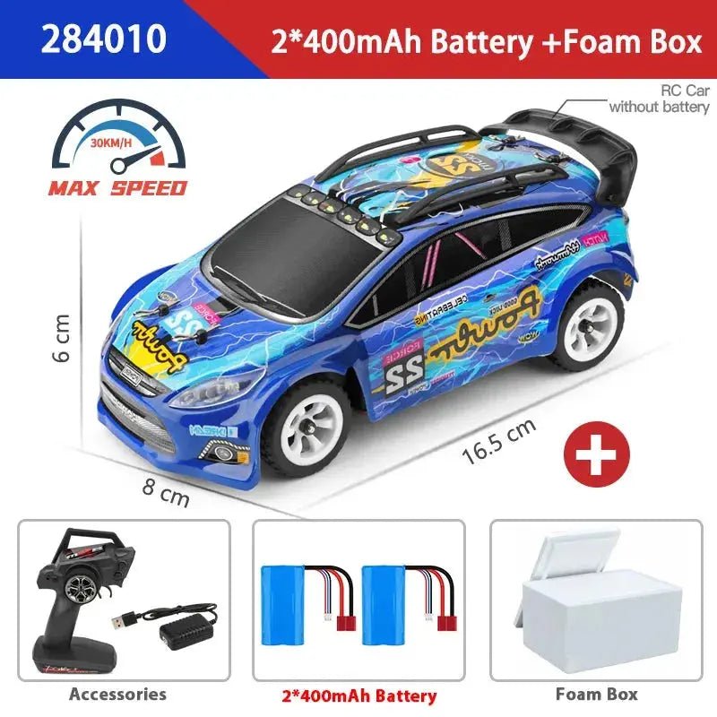 WLtoys 1:28 284131 284161 2.4G High - Speed 4WD Mini RC Racing Car - 30KM/H Remote Control Drift Toy for Kids and Gifts - Lacatang Shop