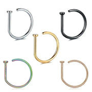 Women Men Fake Piering Nose Ring Earrings Fashion punk Non Piercing Nose Clip Stainless Steel Perforation Septum Body Jewelry - Lacatang Shop