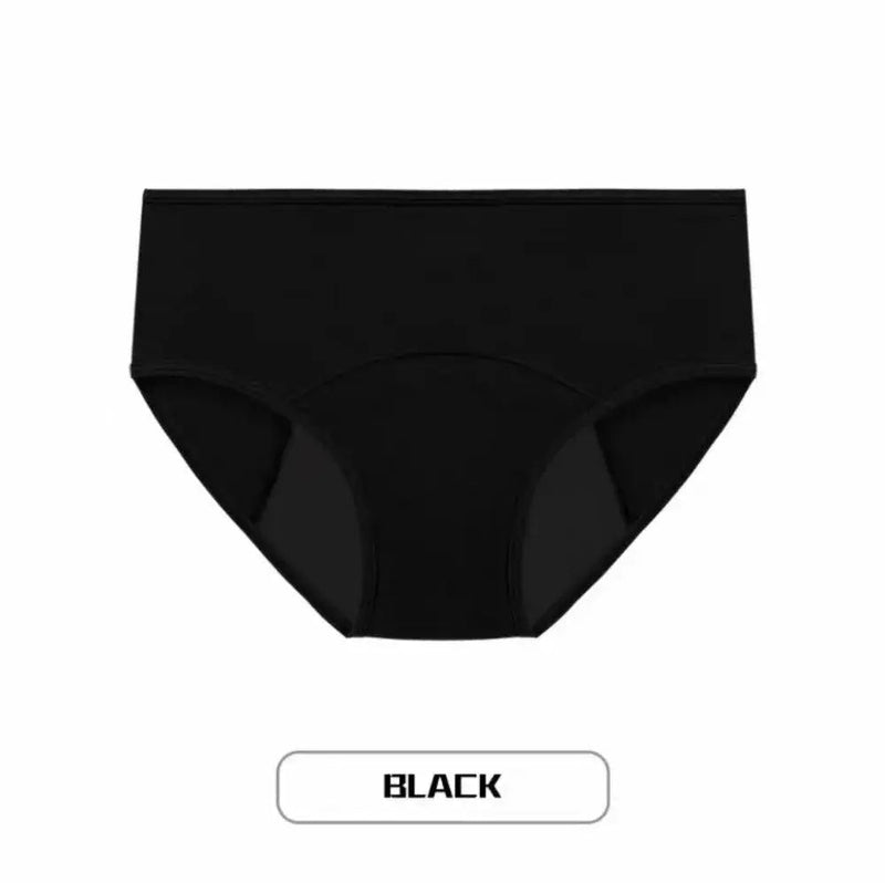 Women Menstrual Panties Leak Proof Briefs Black L XL XXL Cotton - Lacatang Shop