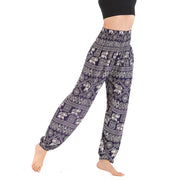 Women Red Elephant Design Loose Fit Harem Pants Hippie Workout Party Beach Pants Casual Trousers Dropshipping - Lacatang Shop