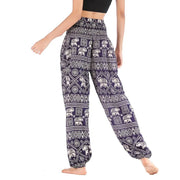Women Red Elephant Design Loose Fit Harem Pants Hippie Workout Party Beach Pants Casual Trousers Dropshipping - Lacatang Shop