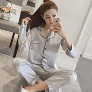 Women Silk Satin Pajamas - Lacatang Shop