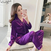 Women Silk Satin Pajamas - Lacatang Shop