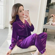 Women Silk Satin Pajamas - Lacatang Shop