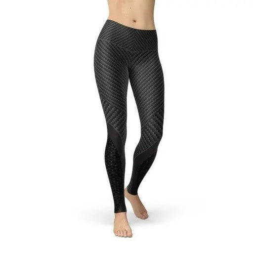 Womens Carbon Fiber Sports Leggings - Ultimate Comfort and Performance