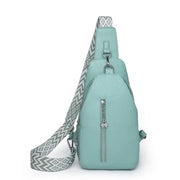 Women's Chest Bags Pure ColorPU leather Female Crossbody Bags Fashion Sports Shoulder Bag Casual Female Sling Waist Chest Pack - Lacatang Shop