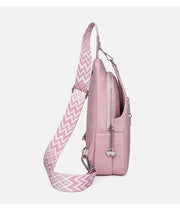 Women's Chest Bags Pure ColorPU leather Female Crossbody Bags Fashion Sports Shoulder Bag Casual Female Sling Waist Chest Pack - Lacatang Shop