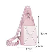Women's Chest Bags Pure ColorPU leather Female Crossbody Bags Fashion Sports Shoulder Bag Casual Female Sling Waist Chest Pack - Lacatang Shop