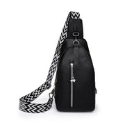 Women's Chest Bags Pure ColorPU leather Female Crossbody Bags Fashion Sports Shoulder Bag Casual Female Sling Waist Chest Pack - Lacatang Shop
