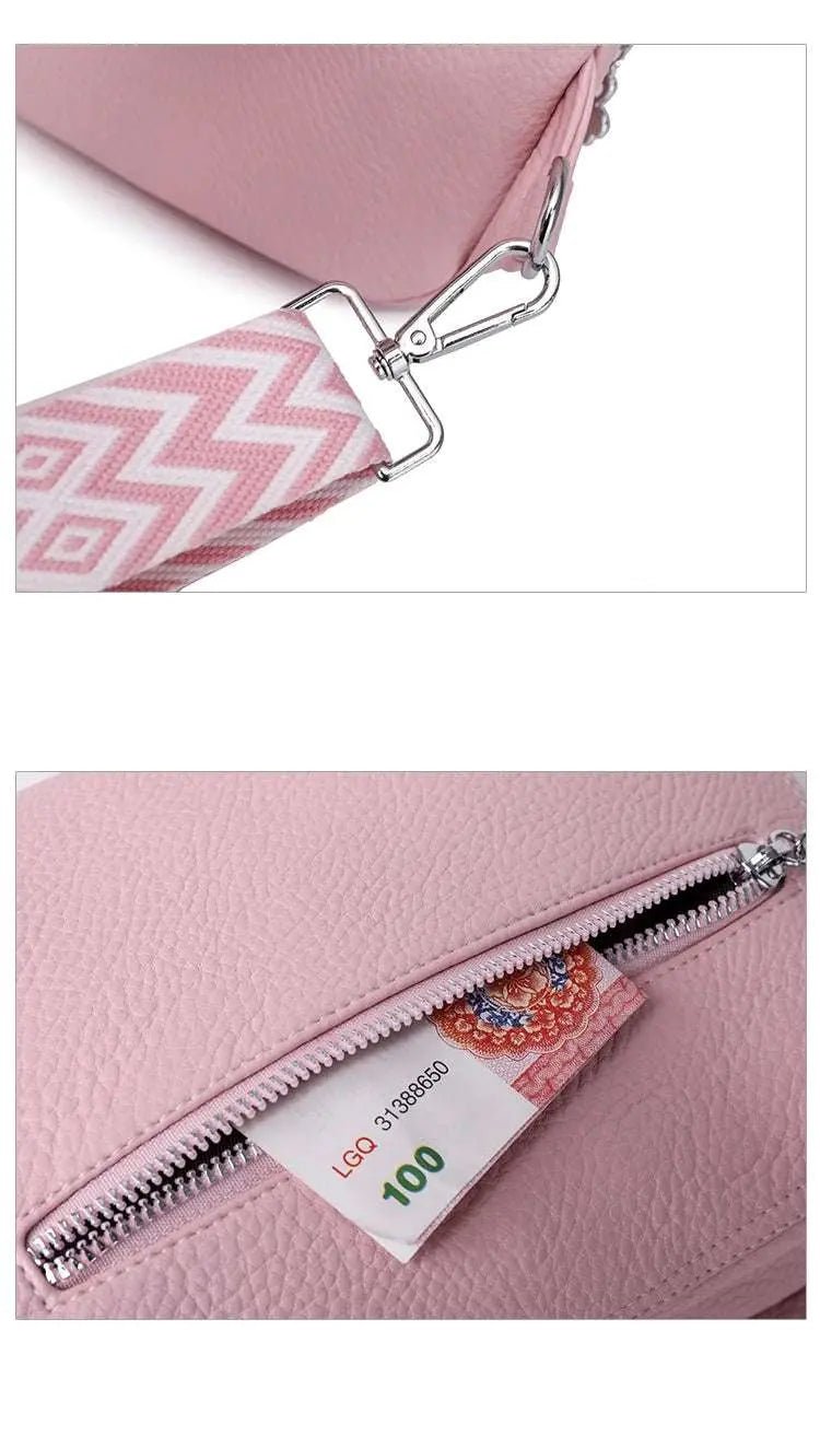 Women's Chest Bags Pure ColorPU leather Female Crossbody Bags Fashion Sports Shoulder Bag Casual Female Sling Waist Chest Pack - Lacatang Shop