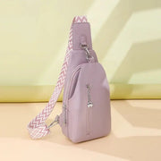 Women's Chest Bags Pure ColorPU leather Female Crossbody Bags Fashion Sports Shoulder Bag Casual Female Sling Waist Chest Pack - Lacatang Shop