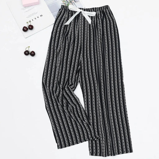 Women'S Elephant Print Wide Leg Ankle - Length Pants Spring And Summer Beach Drawstringloose Fit Females Trousers Indie Folk Pants - Lacatang Shop