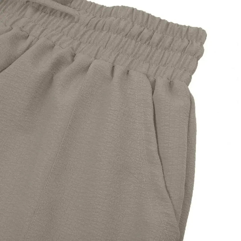 Women's Pants Harem Pants Wide - leg Trousers Drawstring Elastic Waistband Loose With Pocket - Lacatang Shop